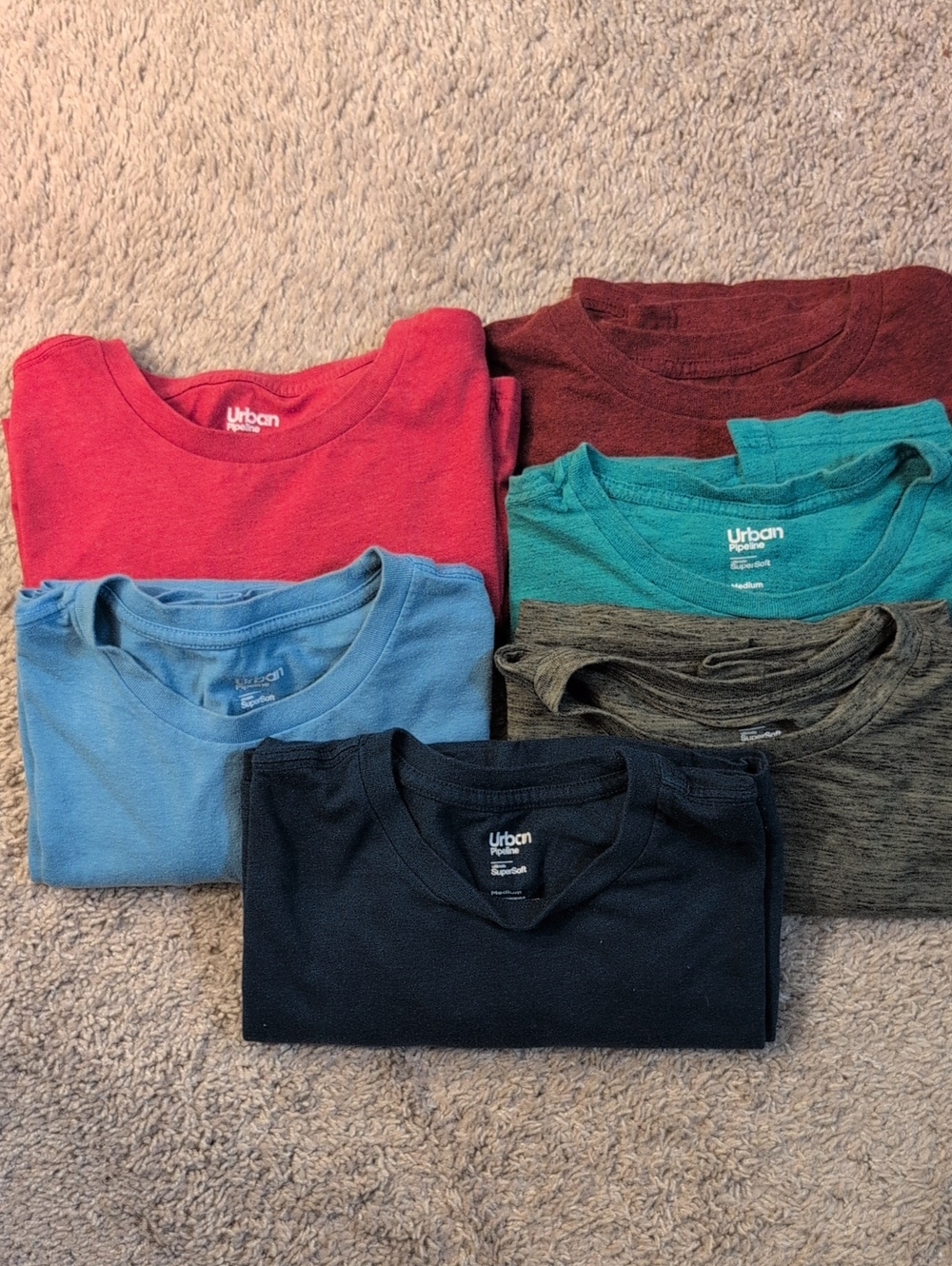 Urban Pipeline Men's Short-Sleeve Tee - Multi-Color 6-Pack